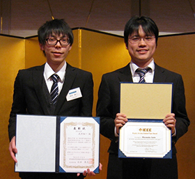 受賞した武井さん(左）と斎藤さん(右）