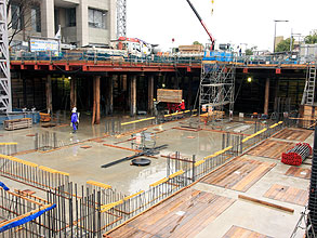 新１１号館地下躯体施工前状況