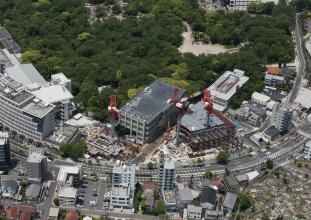 新1・11号館全景(空撮)