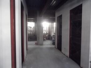 １F　EVホールALC建込状況