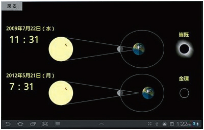 金環日食学習アプリ