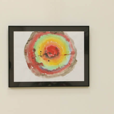 作品として最後となった水彩画「花火」（2019年8月20日）