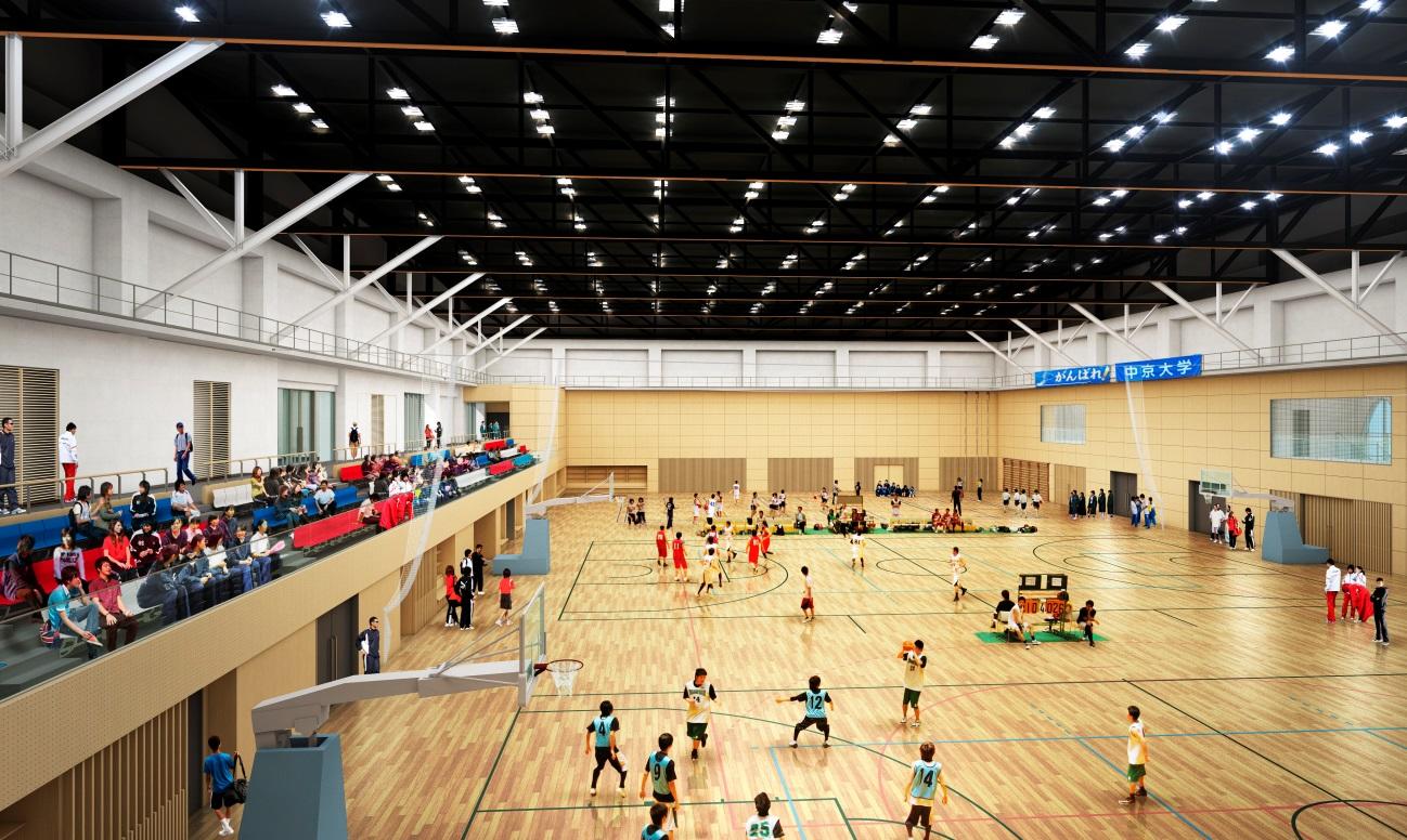 新体育館着工 18年3月完成予定 スポーツ 教育 研究の新たな拠点 News 学校法人 梅村学園