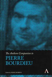 The Anthem Companion to Pierre Bourdieu