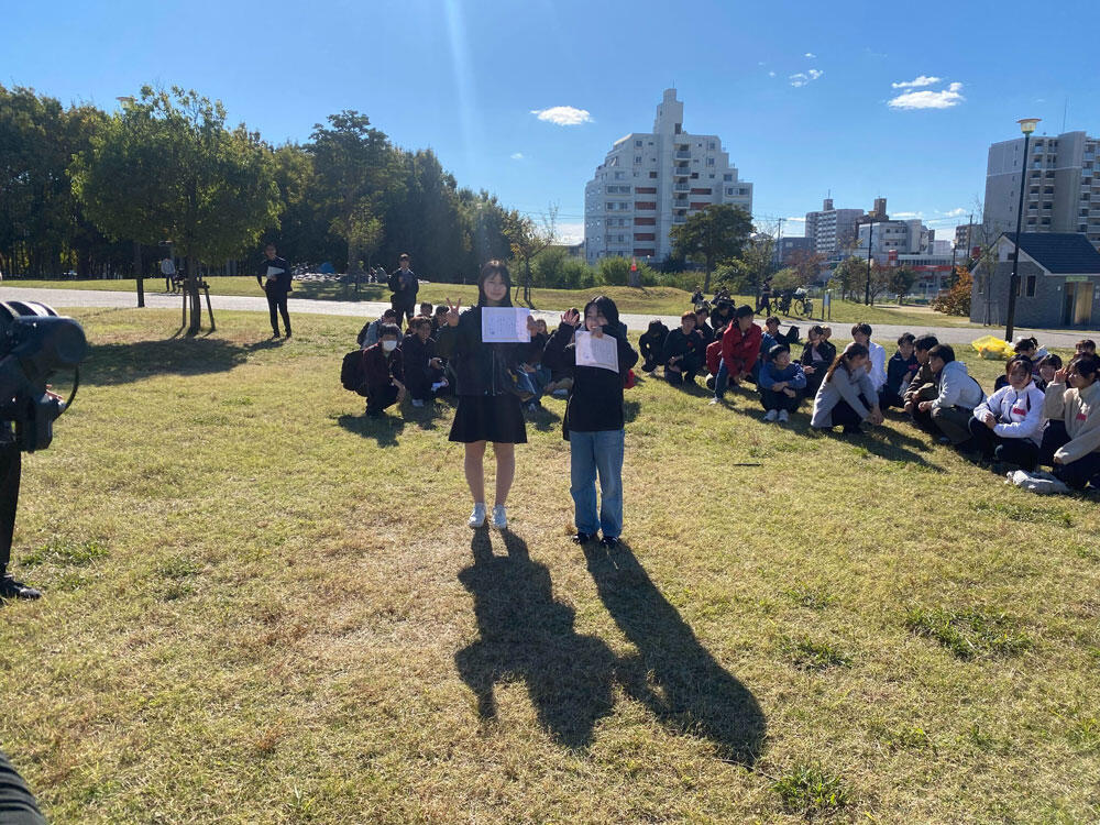 表彰を受けている写真