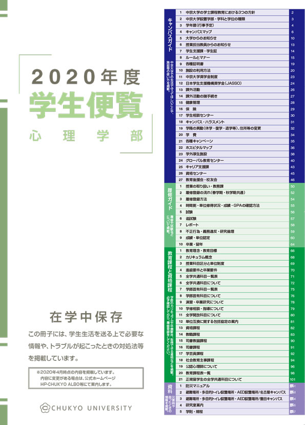 学生便覧